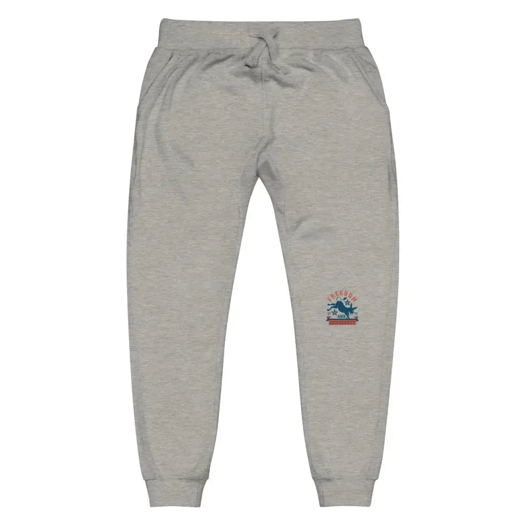 Freedom And Democracy Unisex Fleece Sweatpants - Carbon Grey