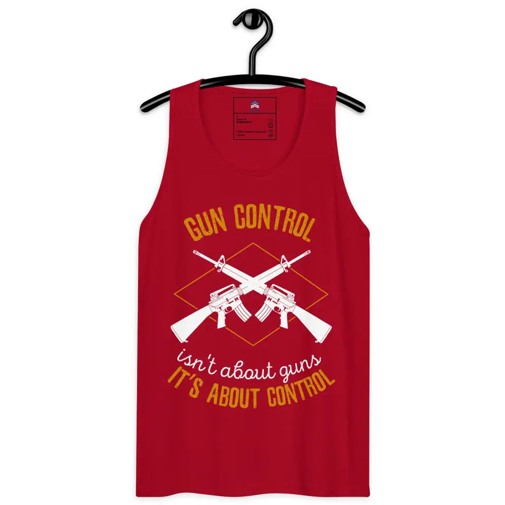 Gun Control Men’s Premium Tank Top - Red / s - Republican