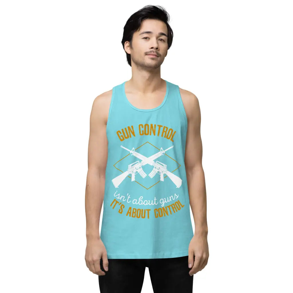 Gun Control Men’s Premium Tank Top - Republican