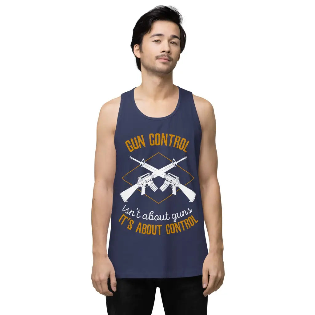 Gun Control Men’s Premium Tank Top - Republican