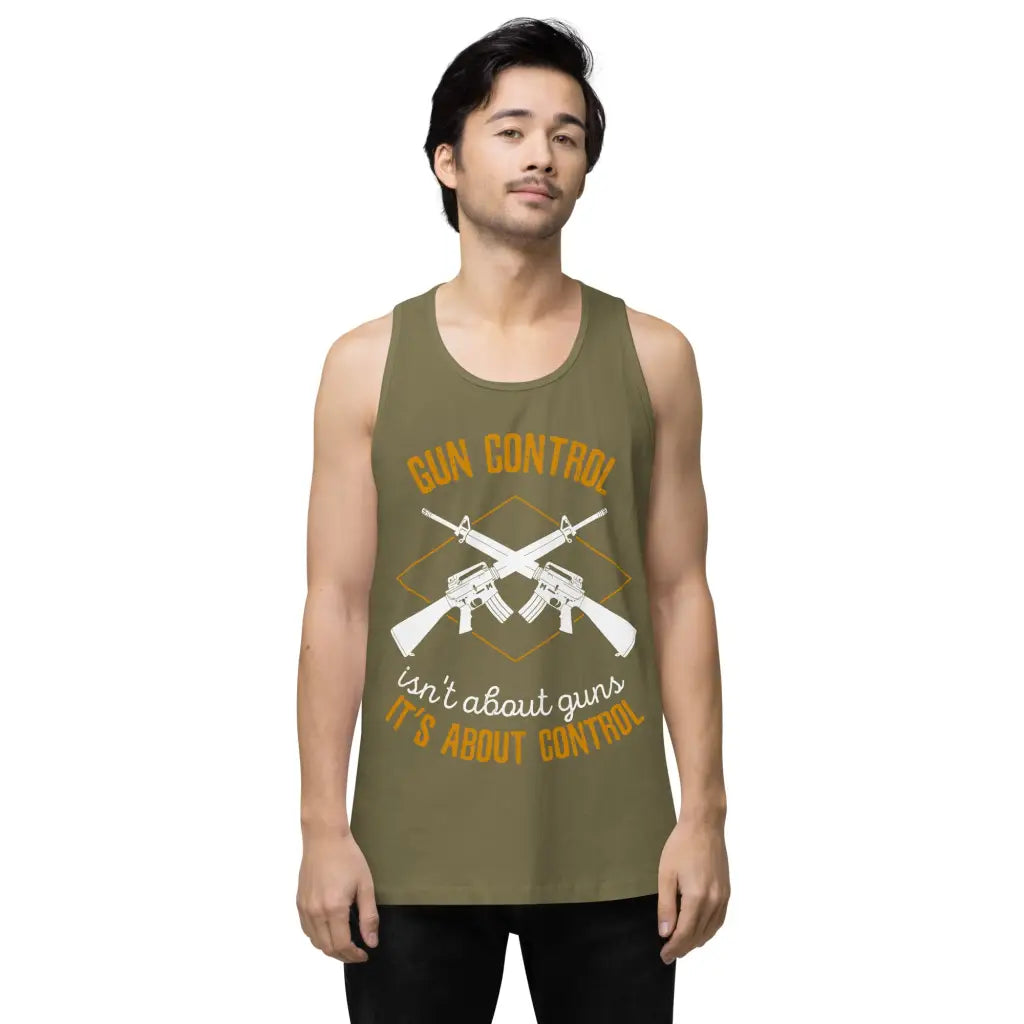 Gun Control Men’s Premium Tank Top - Republican