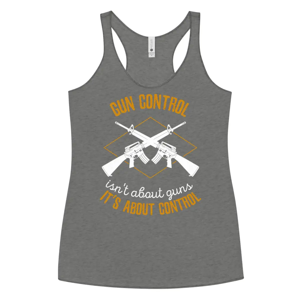 Gun Control Women’s Racerback Tank - Premium Heather / Xs -