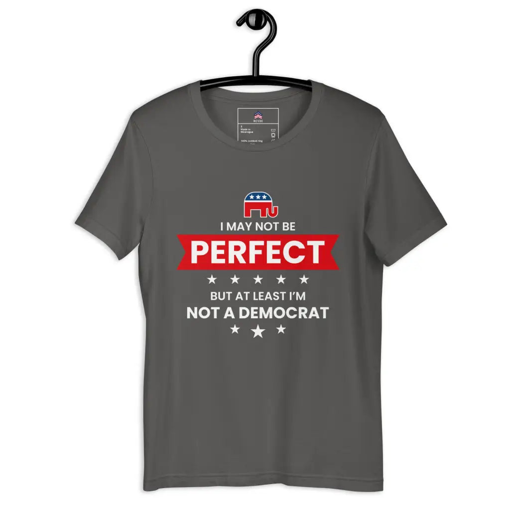 I May Not Be Perfect Unisex T-shirt - Asphalt / s -