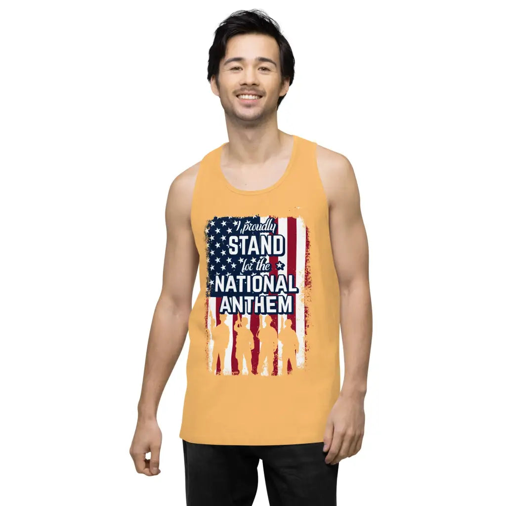 I Proudly Stand Men’s Premium Tank Top - Republican