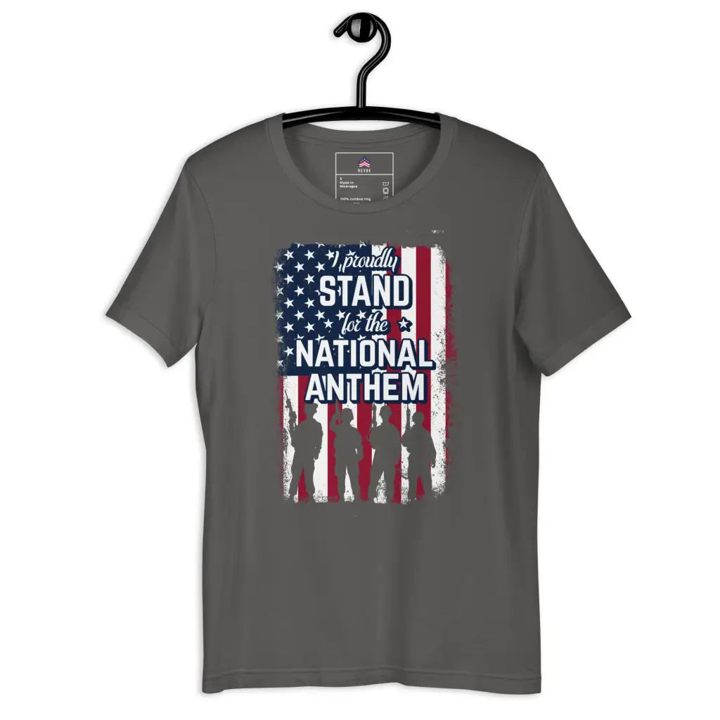 I Proudly Stand Unisex T-shirt - Asphalt / s - Republican