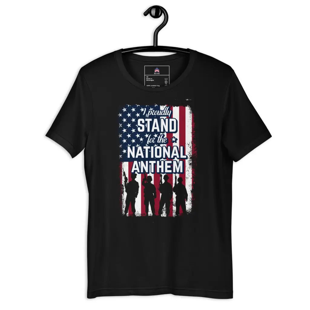 I Proudly Stand Unisex T-shirt - Black / Xs - Republican