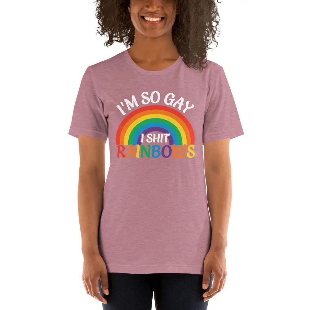 I’m So Gay i Shit Rainbows Unisex T-shirt - Democratic