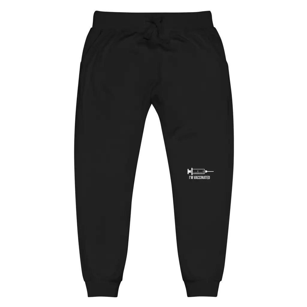 I’m Vaccinated 3 Unisex Fleece Sweatpants - Black / Xs -