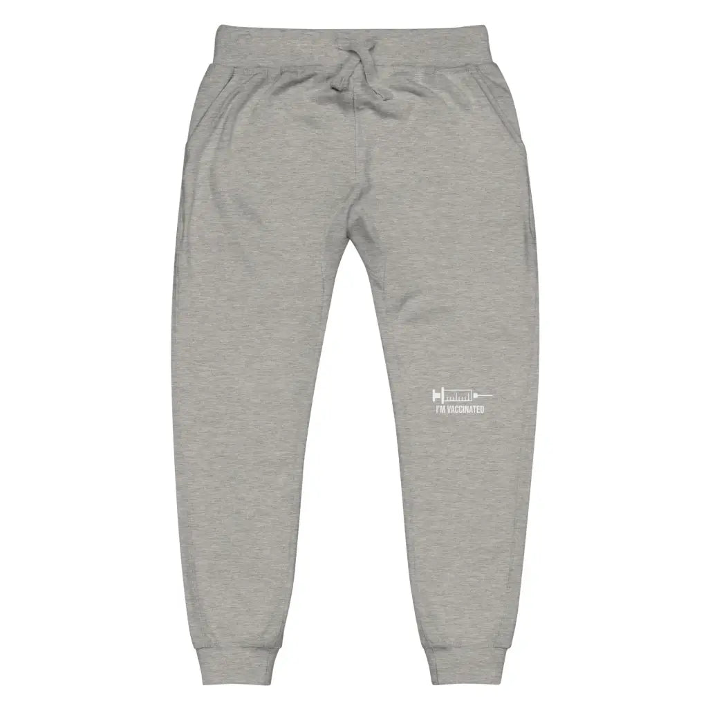 I’m Vaccinated 3 Unisex Fleece Sweatpants - Carbon Grey / Xs