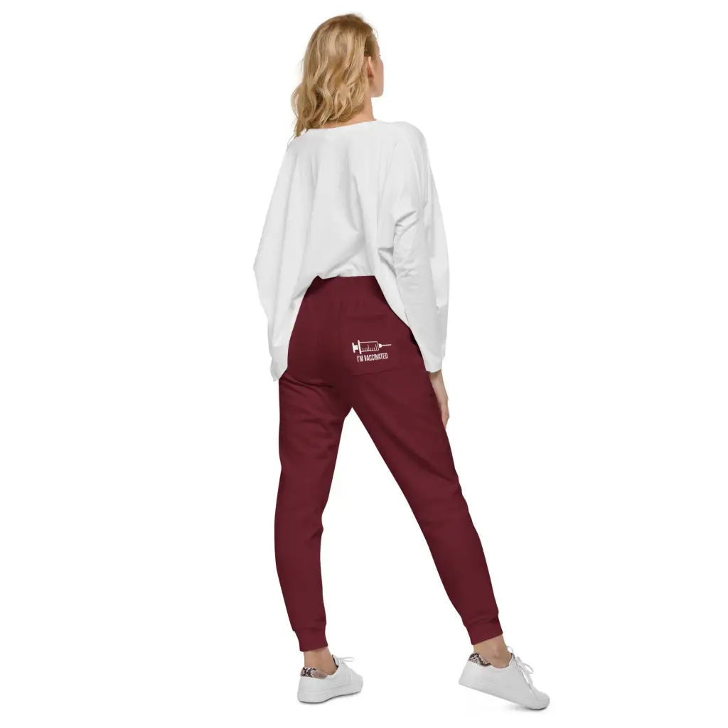 I’m Vaccinated 3 Unisex Fleece Sweatpants - Democratic