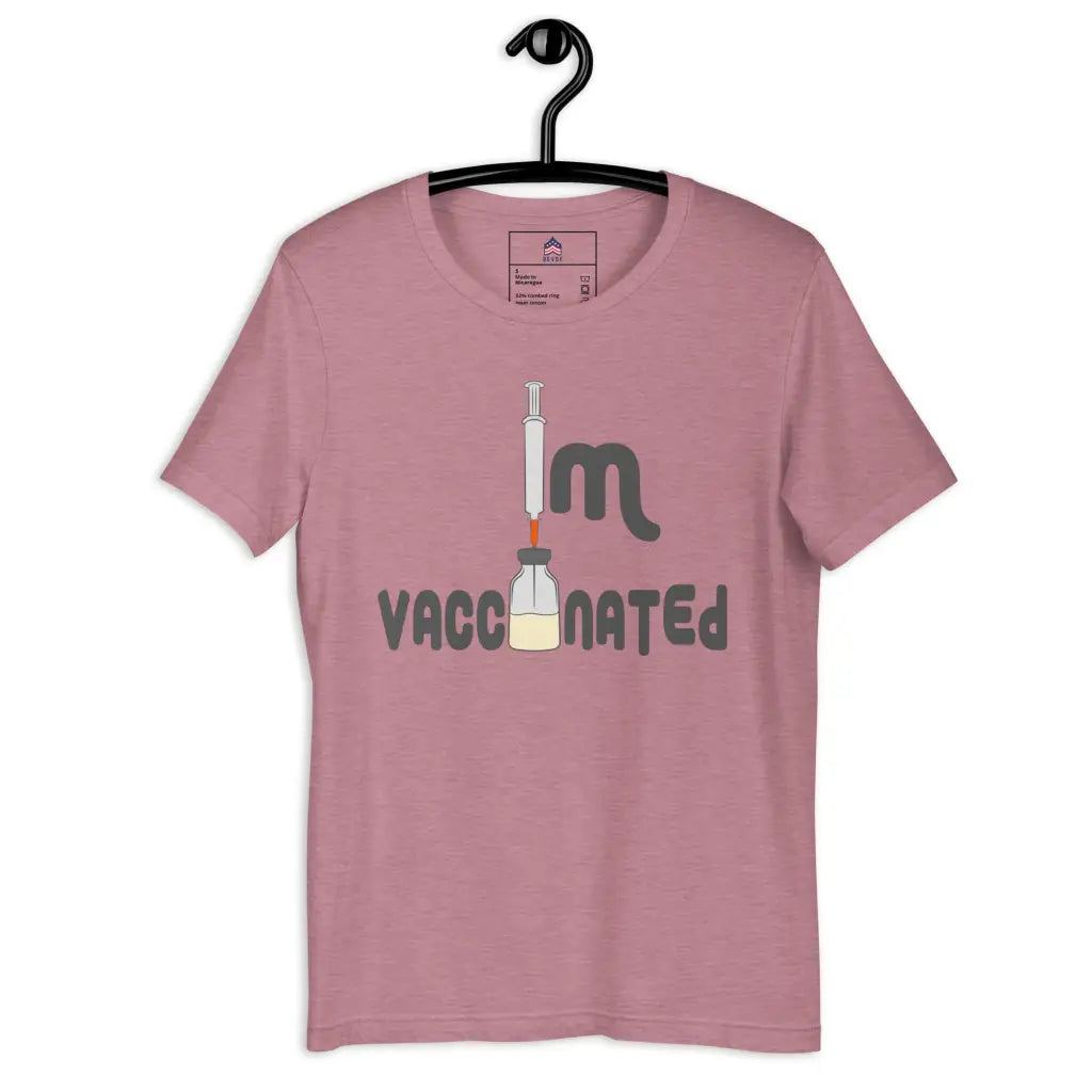 I’m Vaccinated Unisex T-shirt - Heather Orchid / s -