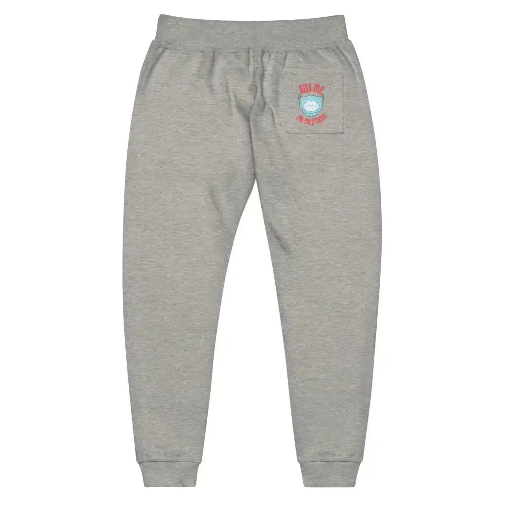 Kiss Me I’m Vaccinated 3 Unisex Fleece Sweatpants -