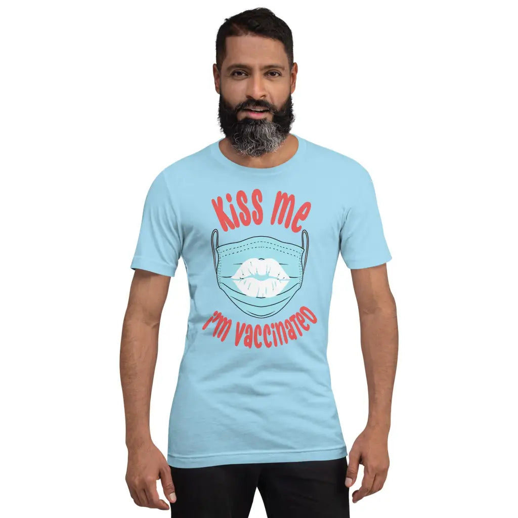 Kiss Me I’m Vaccinated 3 Unisex T-shirt - Democratic