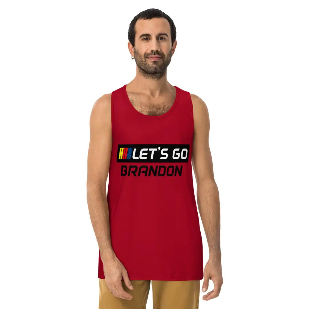 Let’s Go Brandon Men’s Premium Tank Top - Republican