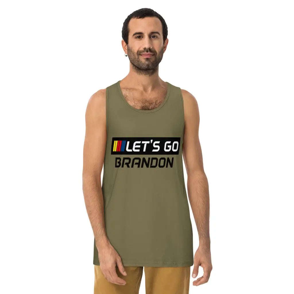 Let’s Go Brandon Men’s Premium Tank Top - Republican