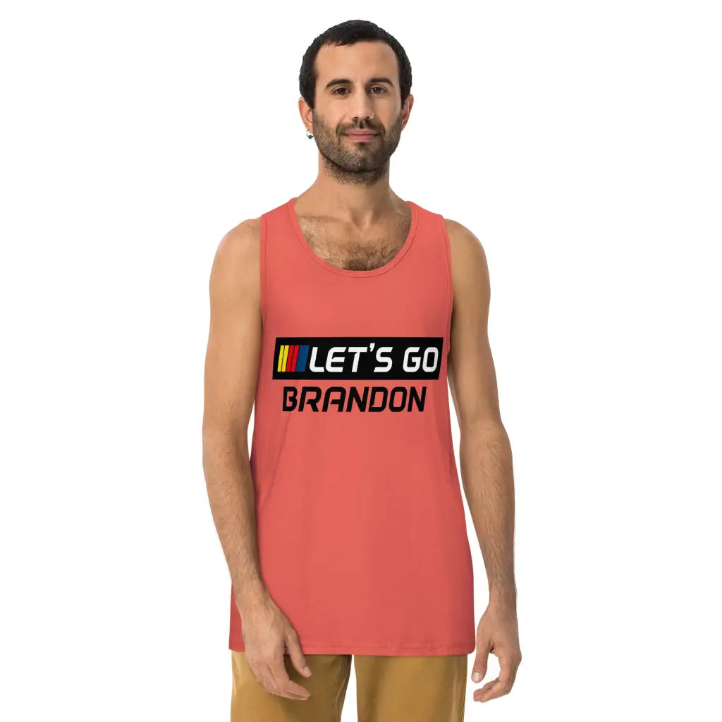 Let’s Go Brandon Men’s Premium Tank Top - Republican