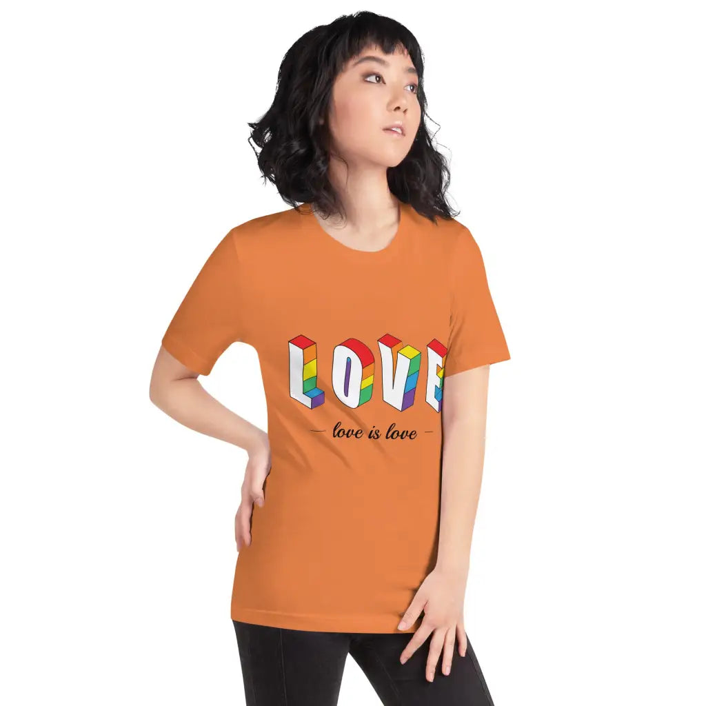 Love Is Love Unisex T-shirt - Democratic