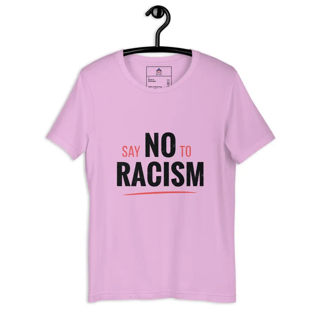 No-racism Unisex T-shirt - Lilac / s - Democratic