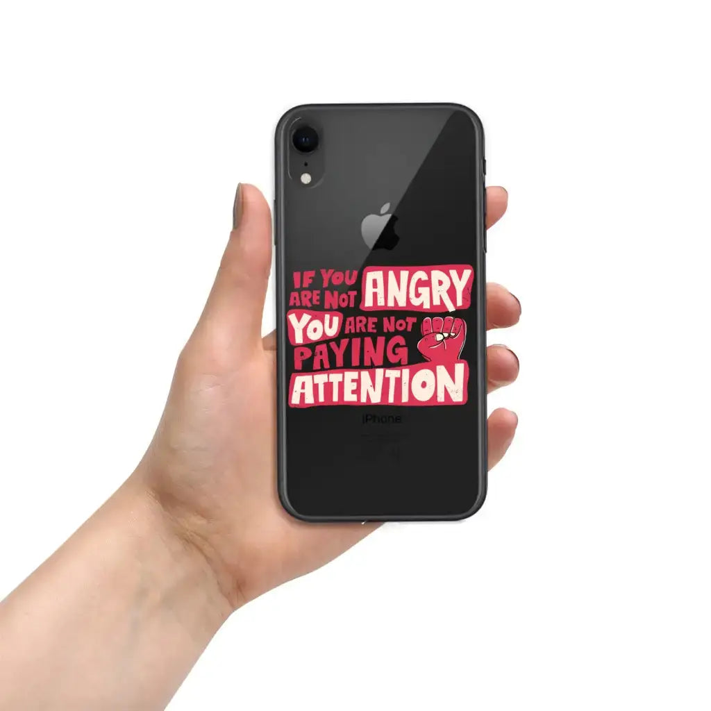 Not Paying Attention Iphone Case - Democratic