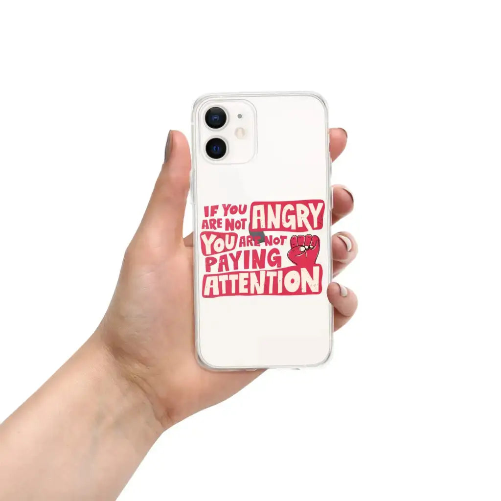 Not Paying Attention Iphone Case - Democratic