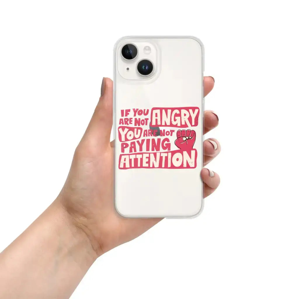 Not Paying Attention Iphone Case - Democratic