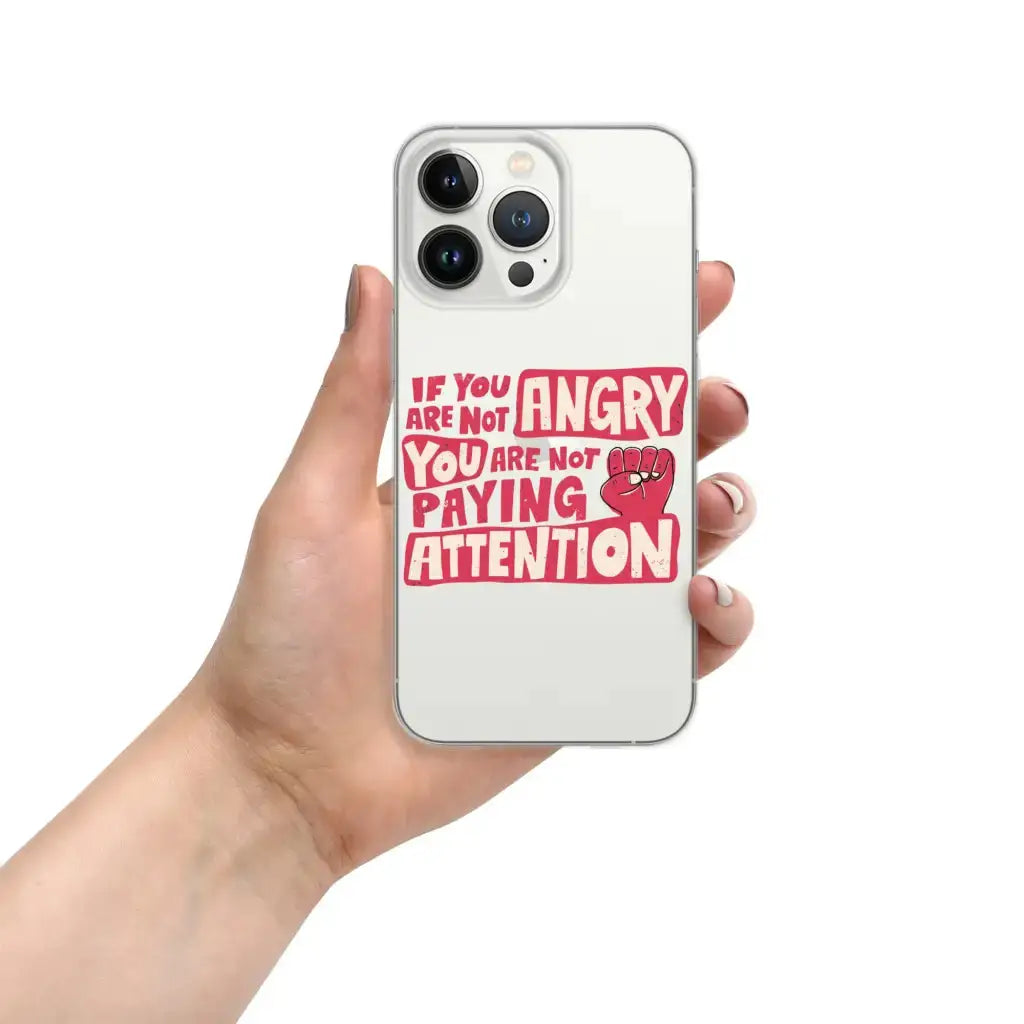 Not Paying Attention Iphone Case - Democratic