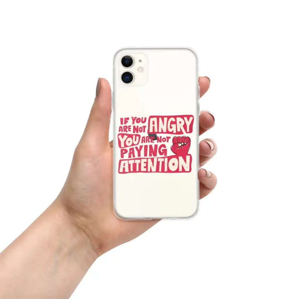 Not Paying Attention Iphone Case - Democratic