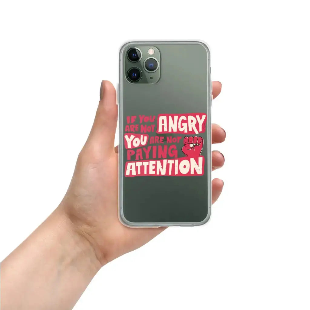 Not Paying Attention Iphone Case - Democratic