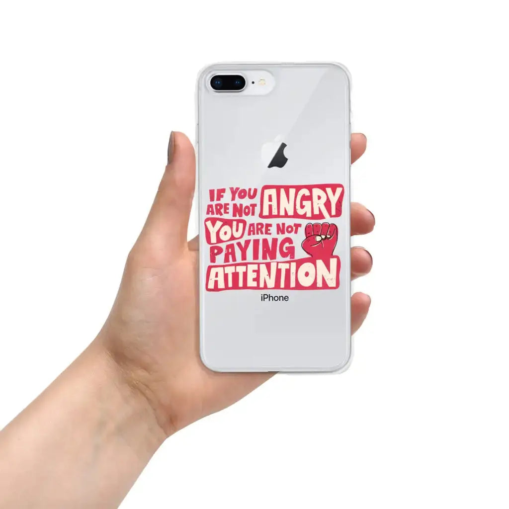 Not Paying Attention Iphone Case - Democratic