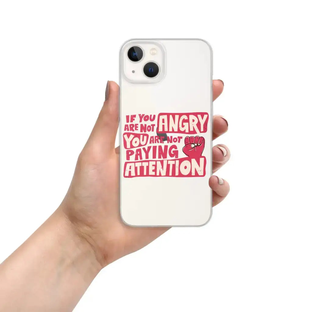 Not Paying Attention Iphone Case - Democratic