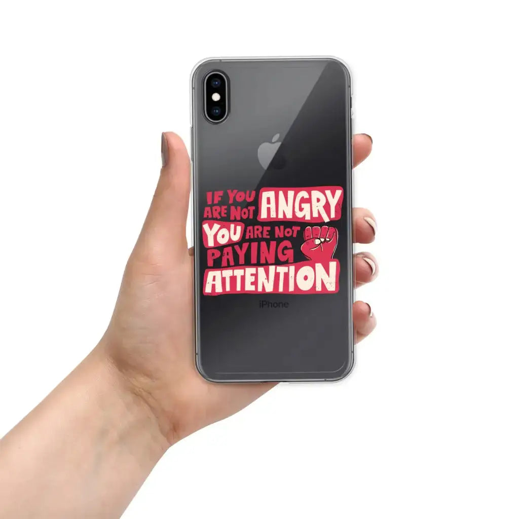 Not Paying Attention Iphone Case - Democratic