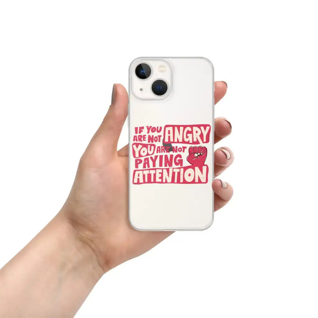 Not Paying Attention Iphone Case - Democratic