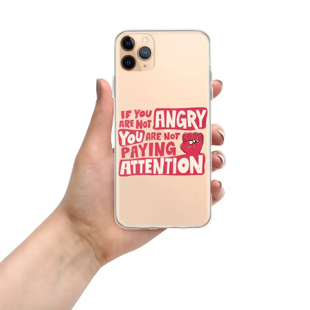 Not Paying Attention Iphone Case - Democratic