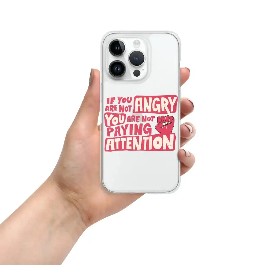 Not Paying Attention Iphone Case - Democratic