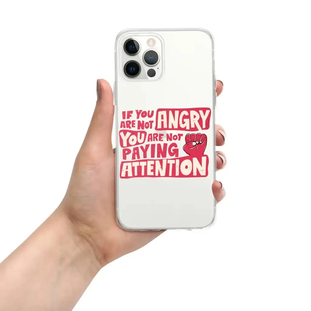 Not Paying Attention Iphone Case - Democratic