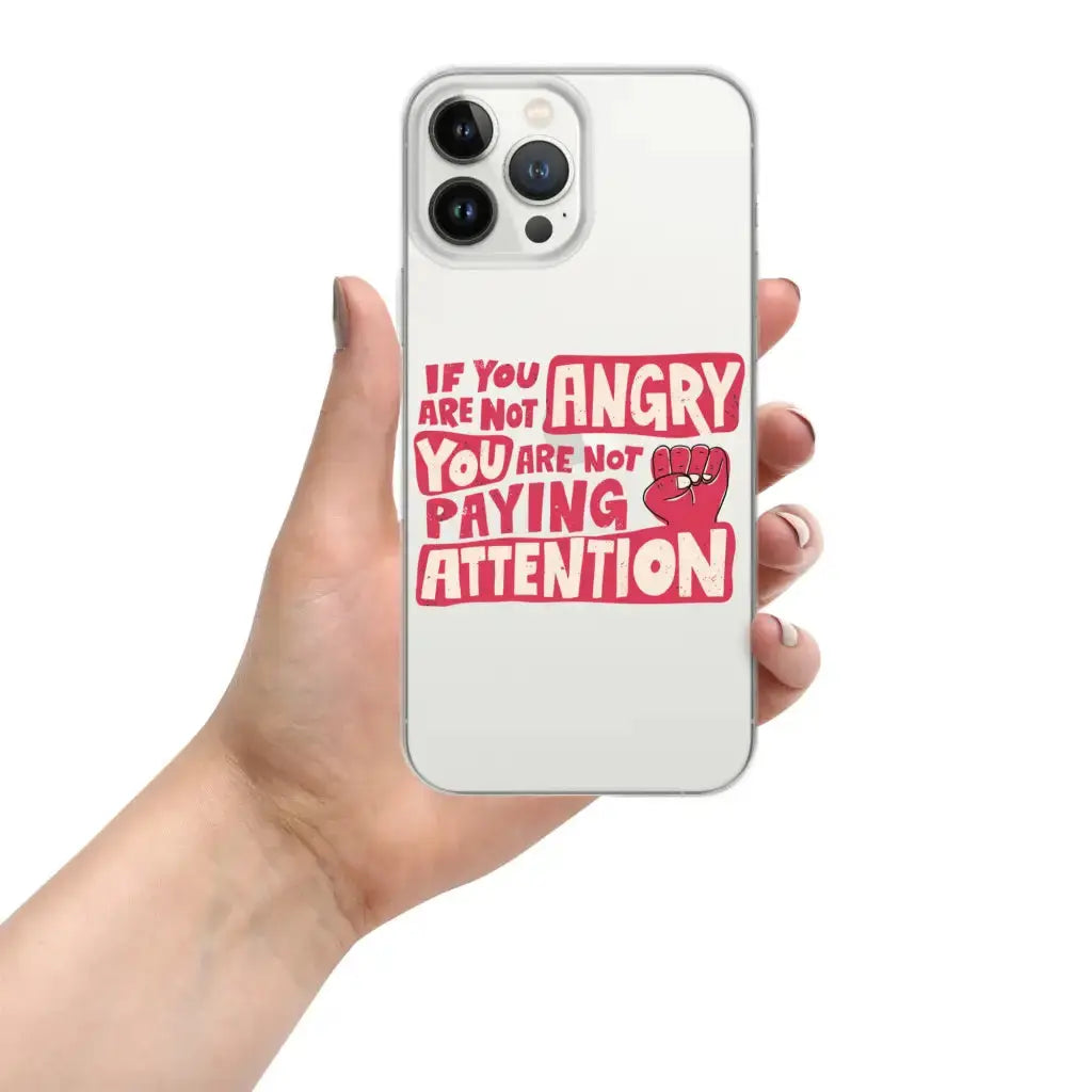 Not Paying Attention Iphone Case - Democratic