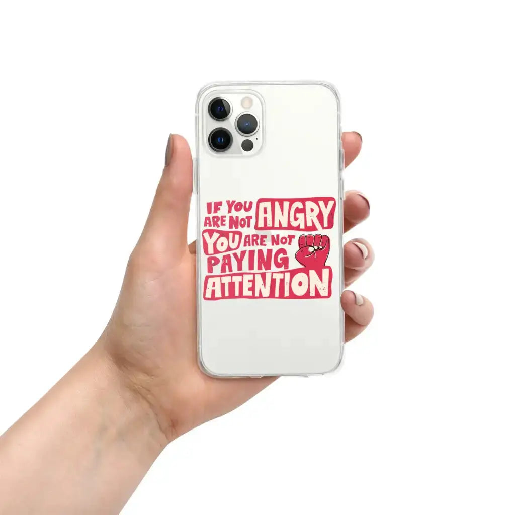 Not Paying Attention Iphone Case - Democratic