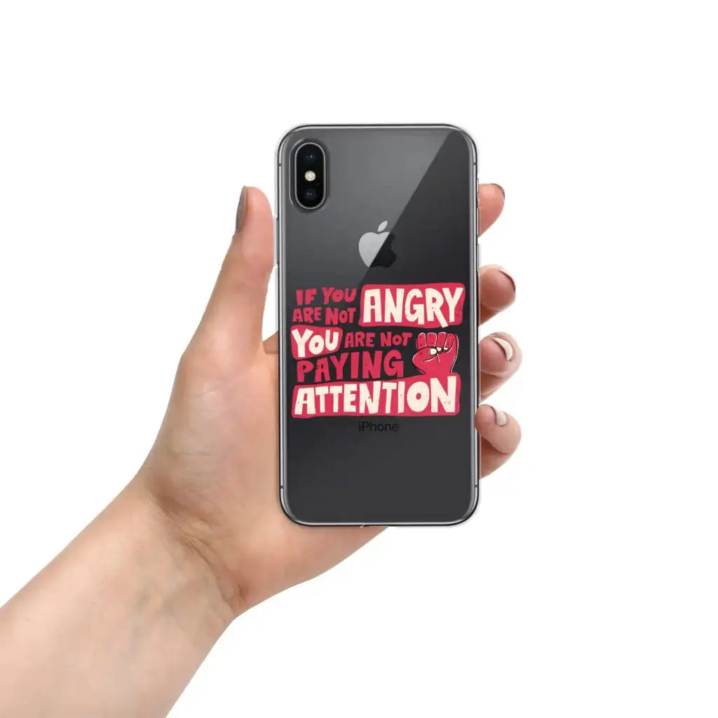 Not Paying Attention Iphone Case - Democratic