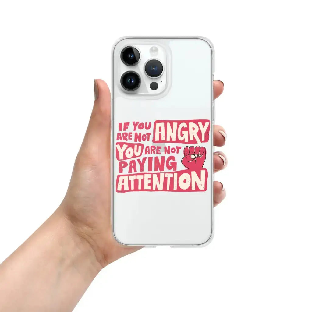 Not Paying Attention Iphone Case - Democratic