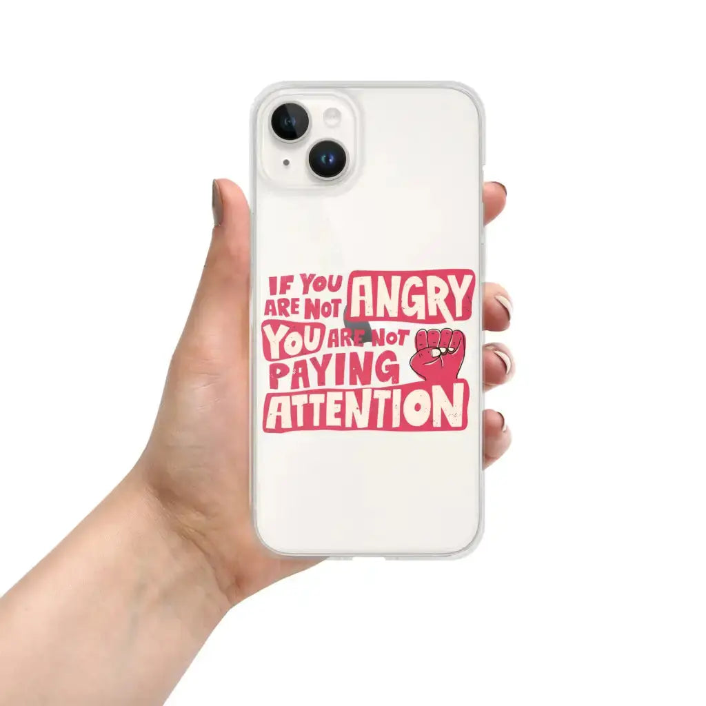 Not Paying Attention Iphone Case - Democratic