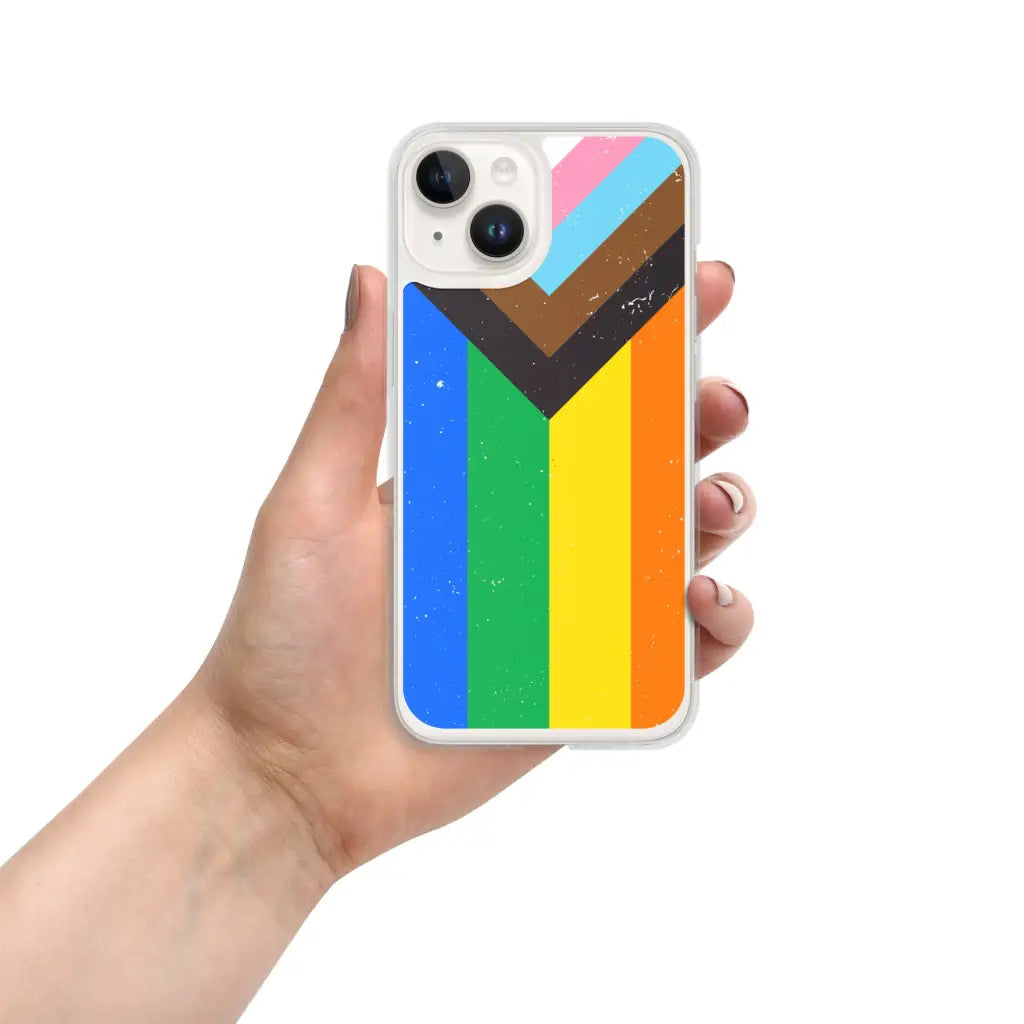 Progress Pride Flag Iphone Case - Iphone 14 - Democratic