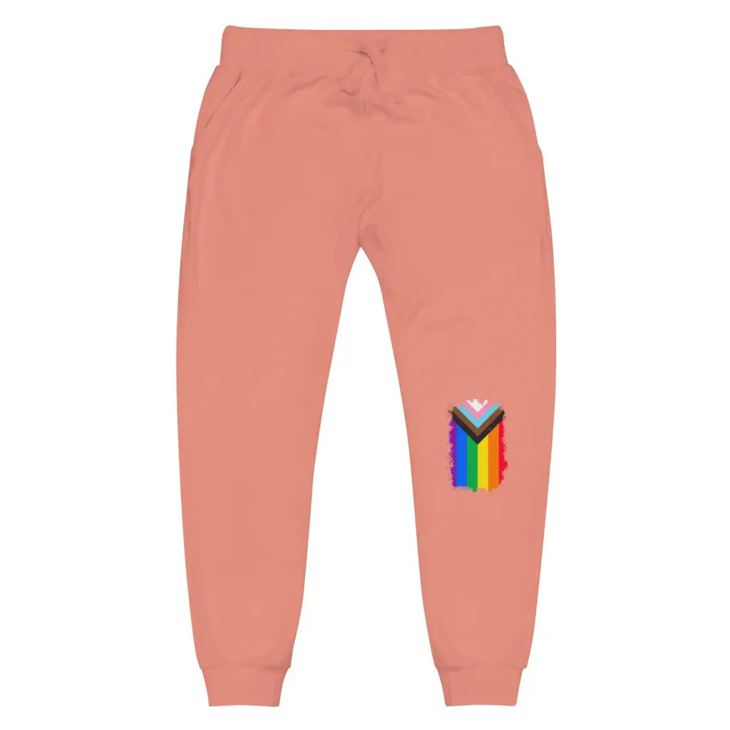 Progress Pride Flag Unisex Fleece Sweatpants - Democratic