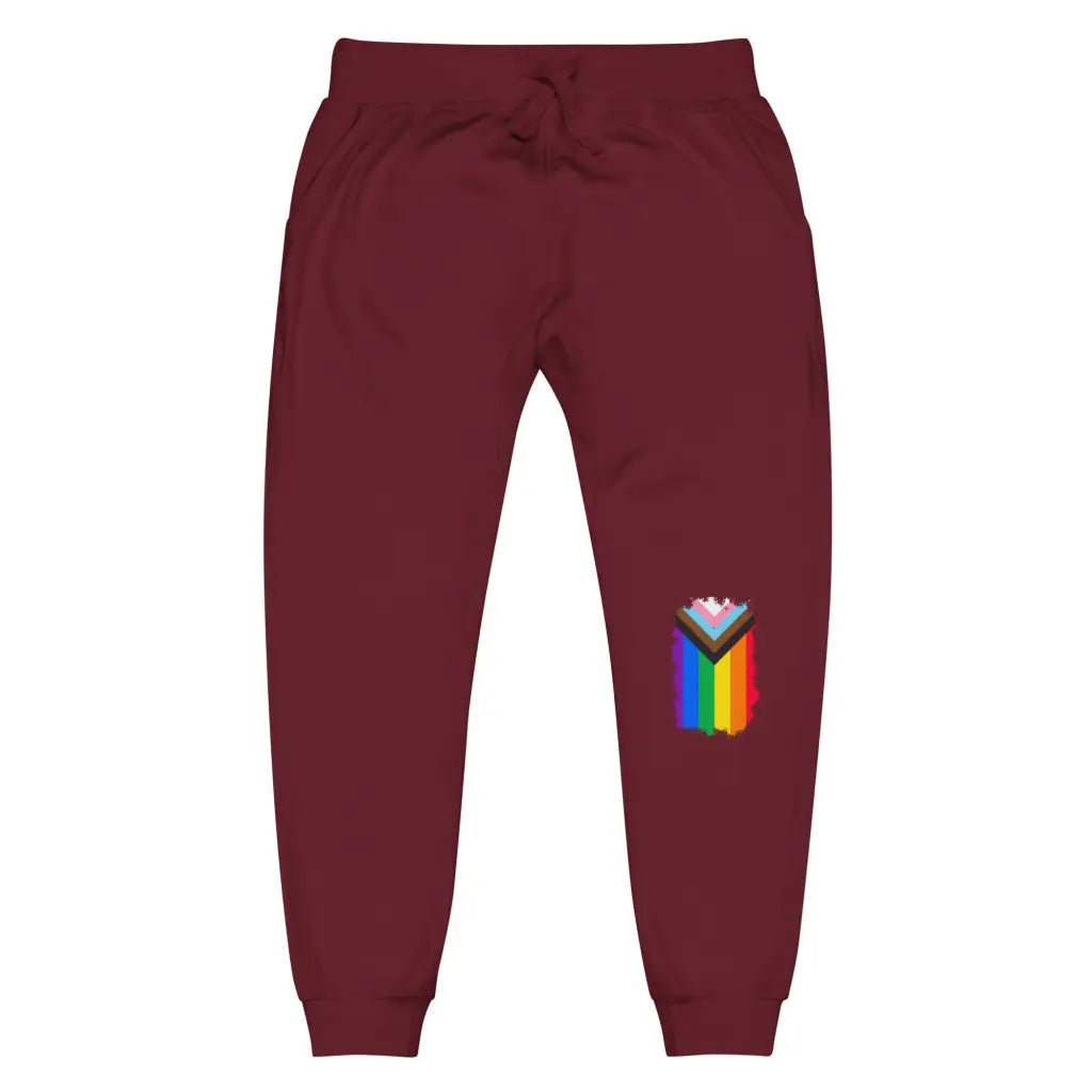 Progress Pride Flag Unisex Fleece Sweatpants - Democratic