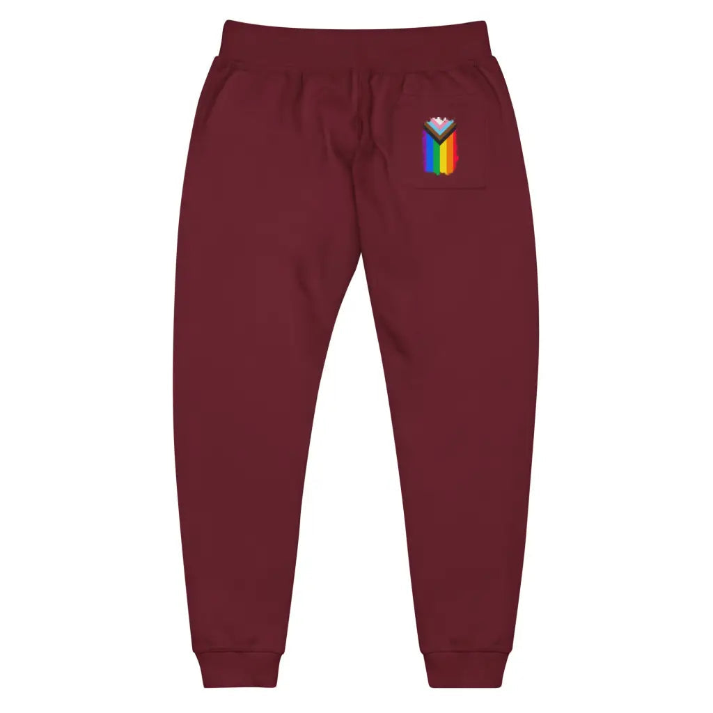 Progress Pride Flag Unisex Fleece Sweatpants - Democratic