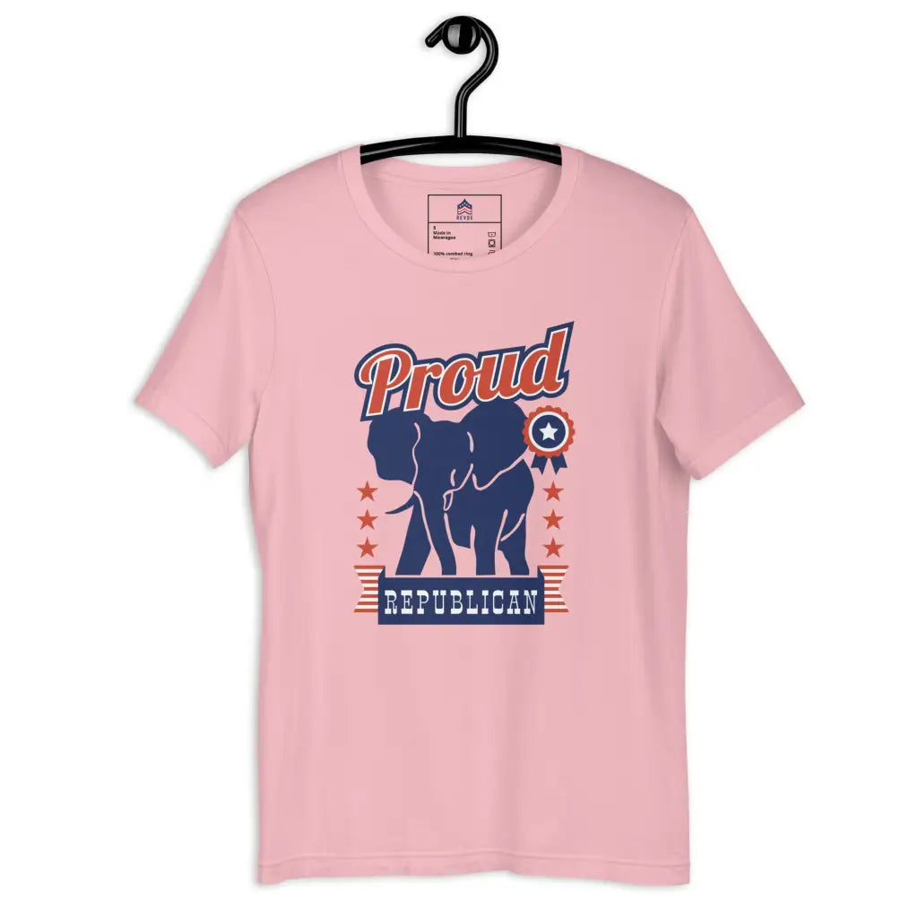 Republican Elephant Unisex T-shirt - Pink / s - Republican