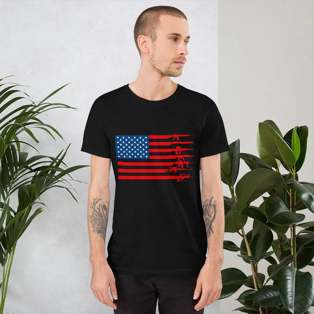 Rifle Flag Unisex T-shirt - Republican