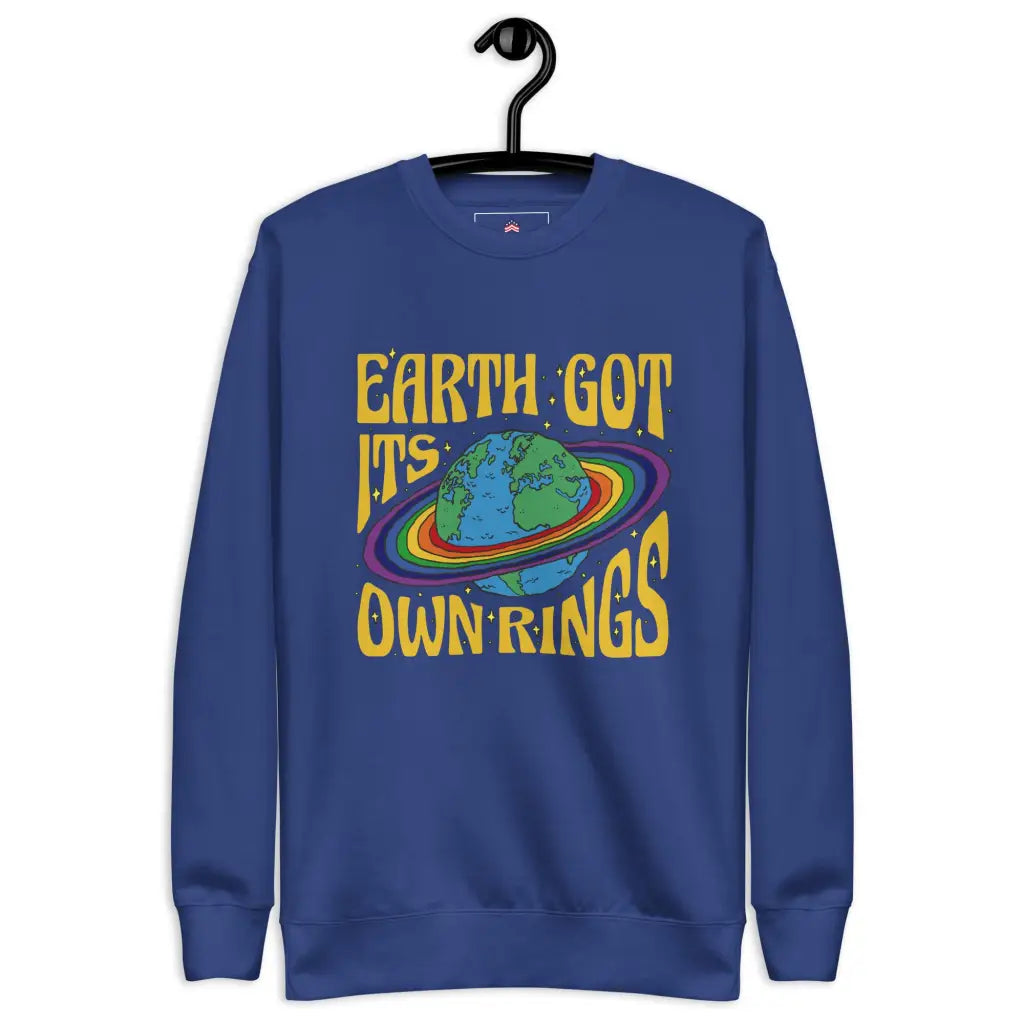 Rings Planet Unisex Premium Sweatshirt - Team Royal / s -