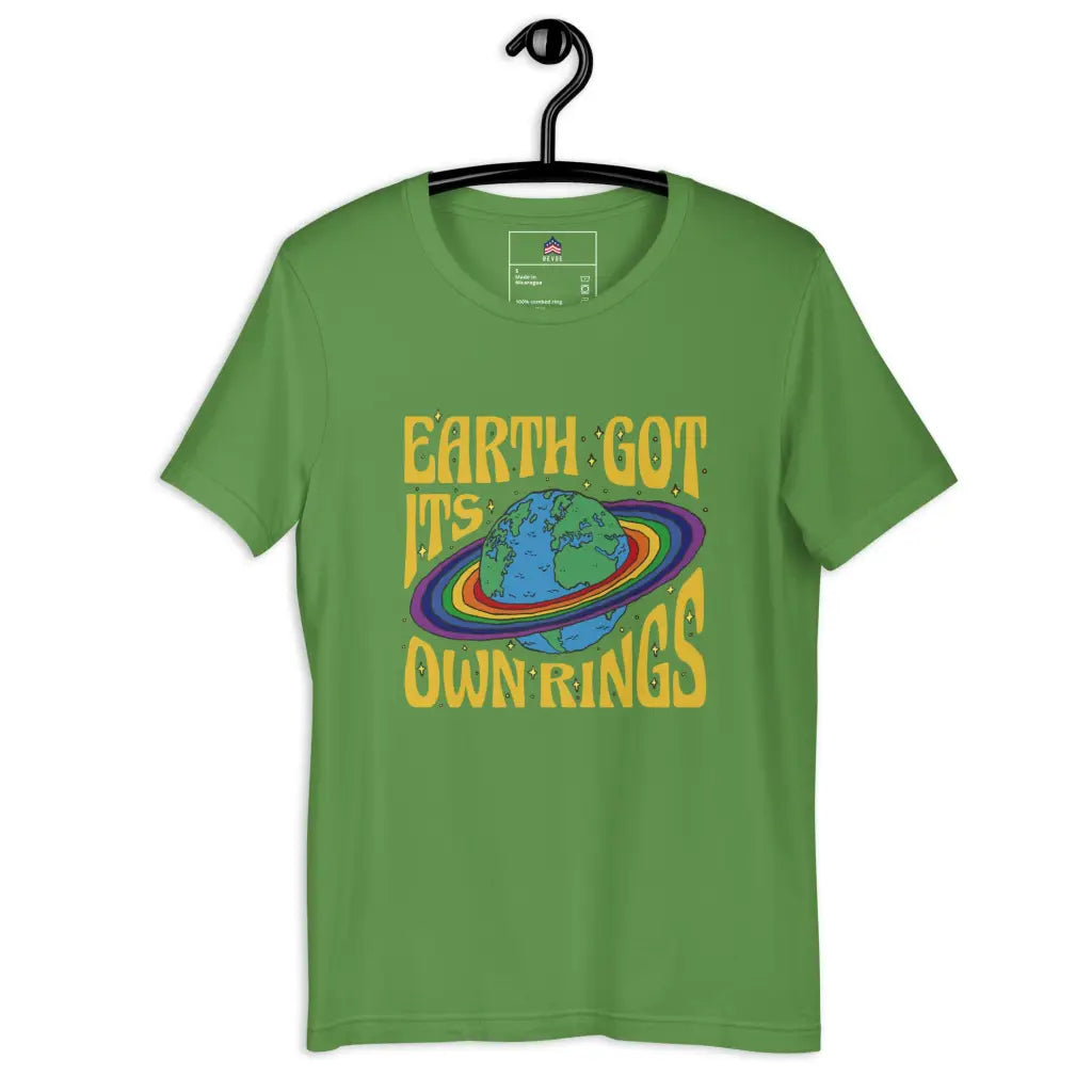 Rings Planet Unisex T-shirt - Leaf / s - Democratic