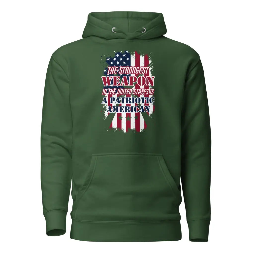 The Strongest Weapon Unisex Hoodie - Forest Green / s -