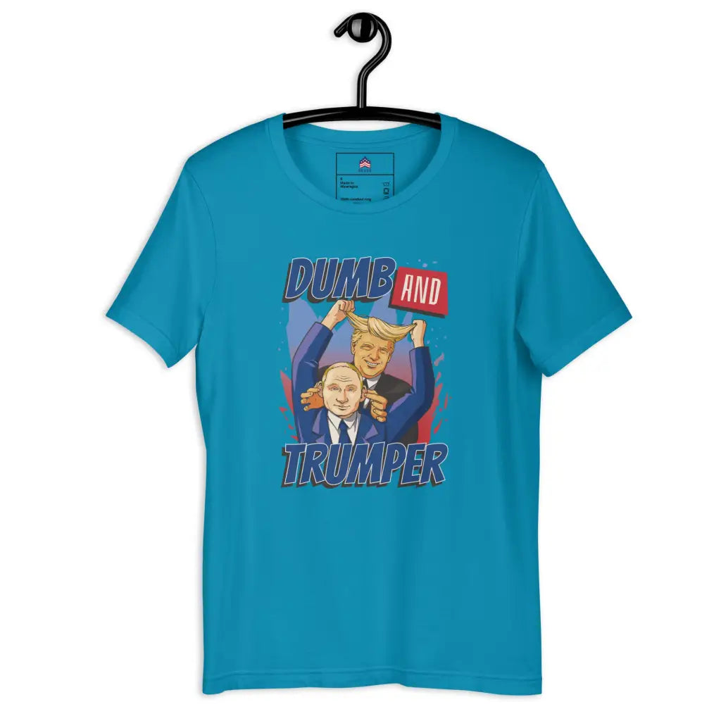 Trump And Putin Parody Unisex T-shirt - Aqua / s -